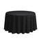 Chivari.com Black 108" Round Poly Satin Tablecloth Linen TBC-108R633S-A1