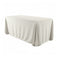 Chivari White 108" x 156" Rectangle Tablecloth Majesti Dupionic TBC-108X156R067S-A1