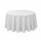 Chivari White 120" Round Tablecloth Majesti Dupionic TBC-120R067S-A1