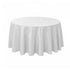 Chivari White 120" Round Tablecloth Majesti Dupionic TBC-120R067S-A1