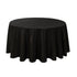 Chivari.com Black 120" Round Poly Satin Tablecloth Linen TBC-120R633S-A1
