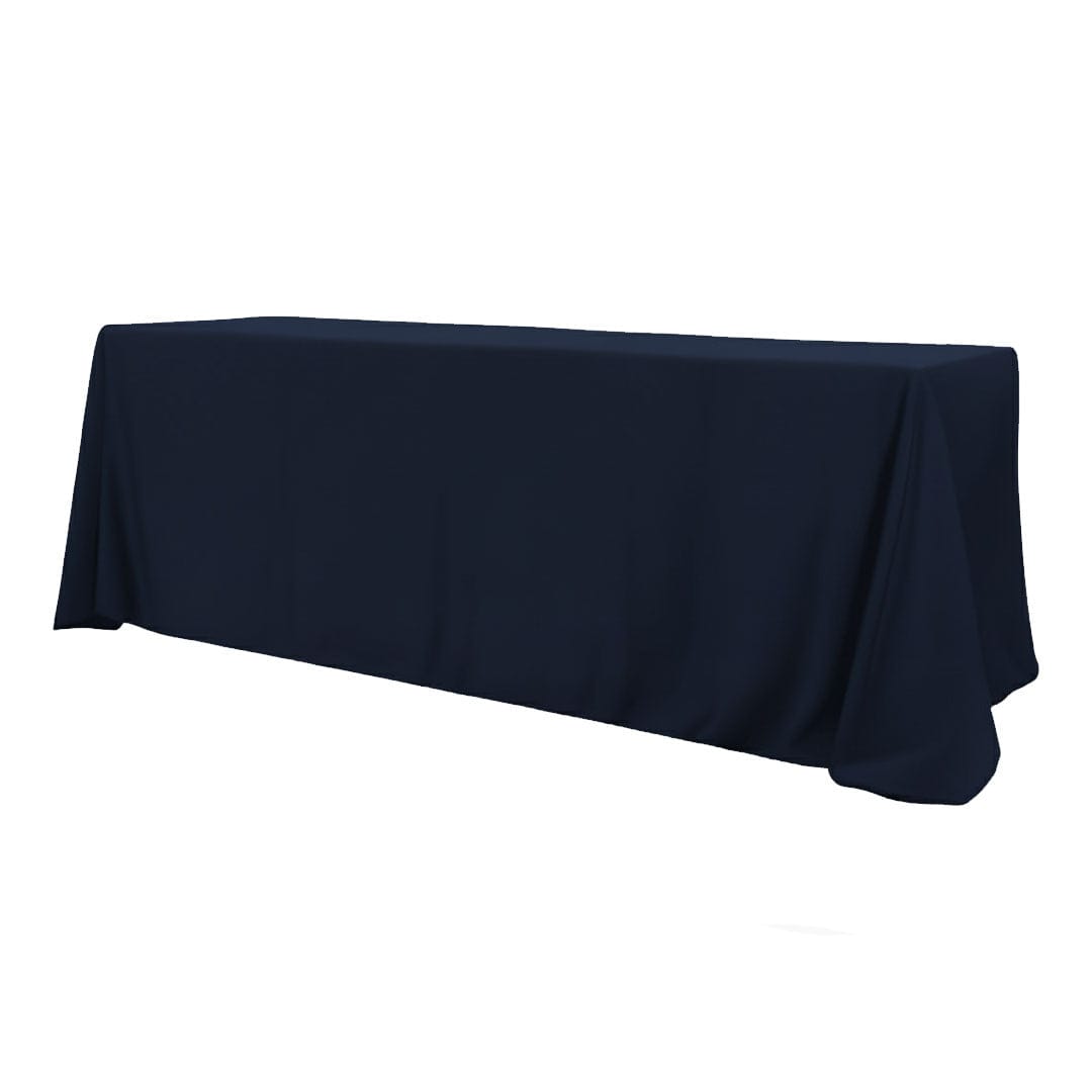 Chivari.com Navy Blue 90"x156" Bali Tablecloth Linen TBC-90X156258S-A1