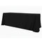 Chivari.com Black 90"x156" Rectangle Poly Satin Tablecloth Linen TBC-90X156633S-A1