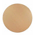 Toulouse 40" Round Glass Top Beige and Maroon Rattan French Bistro Table TBTPBM-KT-AX-T