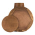 Chivari 2 Pack 32" Chestnut Finish Round Slatted Cocktail Table TCKTL-WD-KT32-AX-2