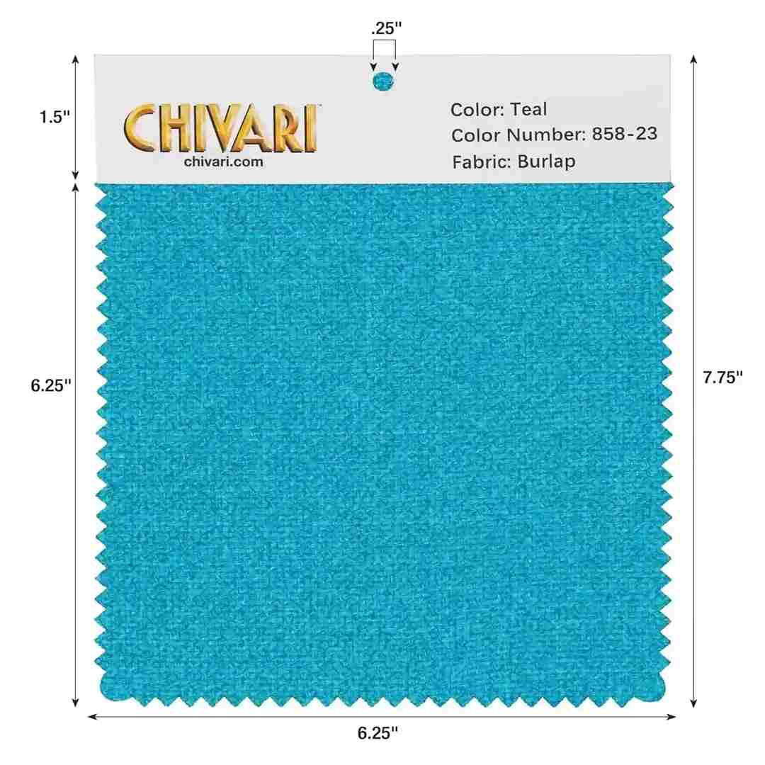 Chivari World’s Best Cushion Fabric Swatch – Teal SW-B-TL-A