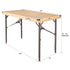 Chivari 48" x 24" (4 Foot) Rectangle Plywood Expo Table - Adjustable Height TEXPRT4824G-AX-T