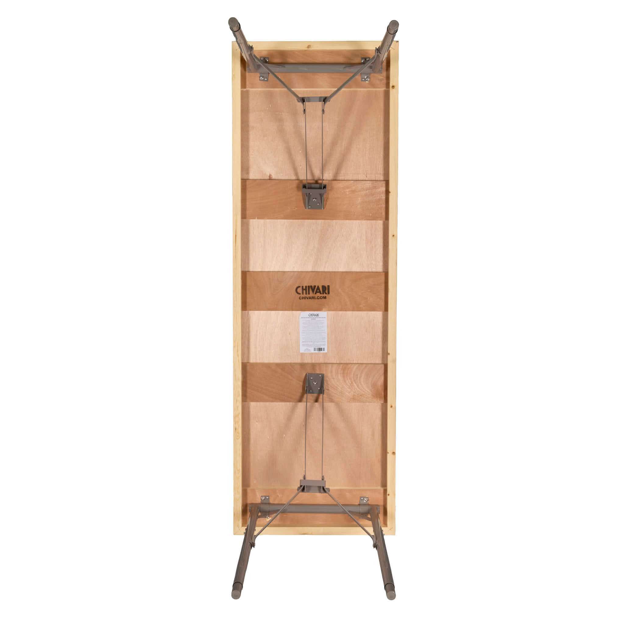 Chivari 72" x 24" (6 Foot) Rectangle Plywood Expo Table - Adjustable Height TEXPRT7224G-AX-T