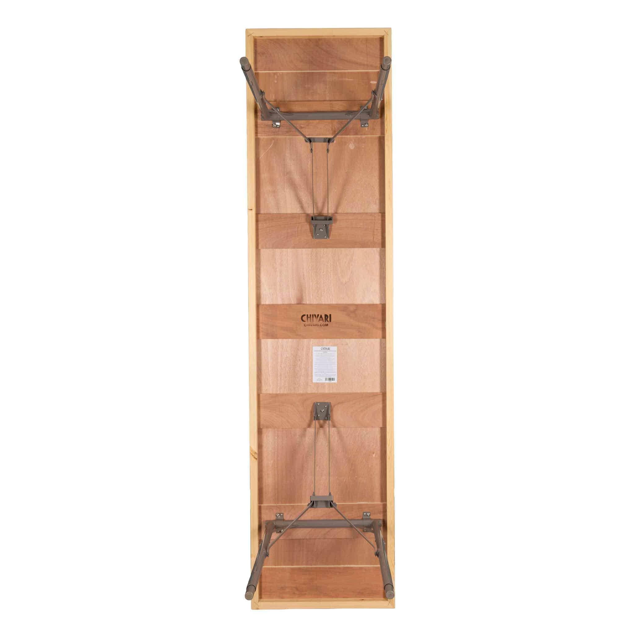 Chivari 96" x 24" (8 Foot) Rectangle Plywood Expo Table - Adjustable Height TEXPRT9624G-AX-T