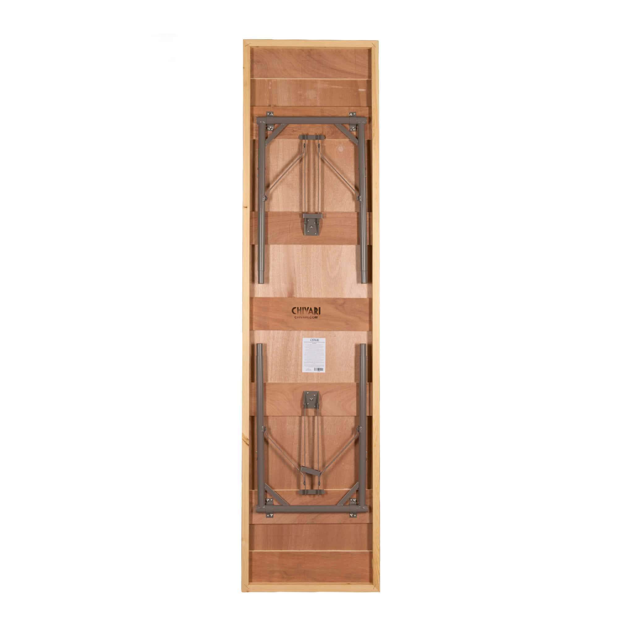 Chivari 96" x 24" (8 Foot) Rectangle Plywood Expo Table - Adjustable Height TEXPRT9624G-AX-T