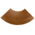 Chivari 99" x 40" (8.25 Foot) Chestnut Finish Serpentine Fluted Leg Wood Farm Table TFARM-SERP-9940-CHT-AX