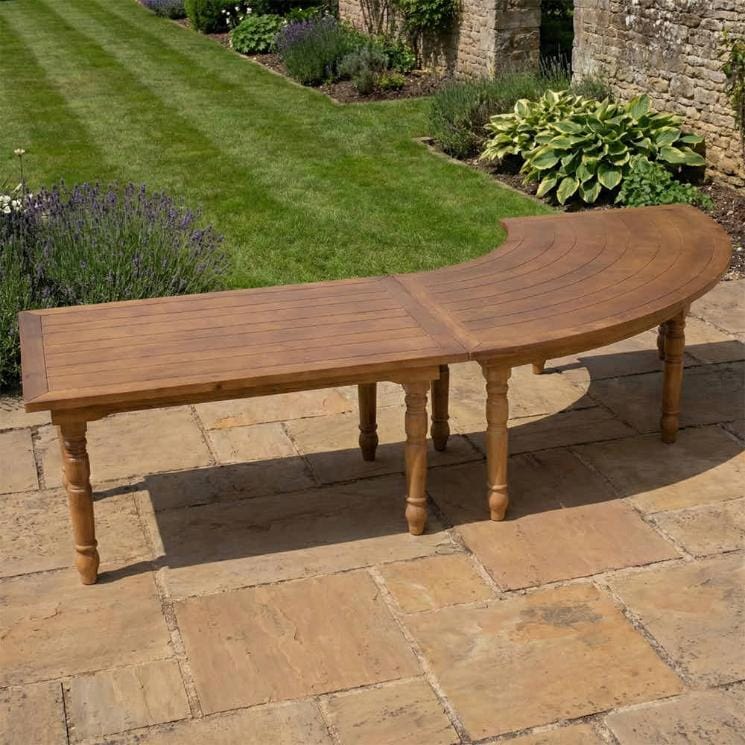 Chivari 99" x 40" (8.25 Foot) Chestnut Finish Serpentine Fluted Leg Wood Farm Table TFARM-SERP-9940-CHT-AX