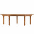 Chivari Enclosed Circle Serpentine Farm Table Kit - Seats 16 - Includes 4 Chestnut Serpentine Tables TFARM-SNKT-CHT3