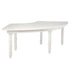 Chivari U-Shape Serpentine Farm Table Kit - Seats 12 - Includes 2 White Distressed Serpentine Tables TFARM-SNKT-WD4