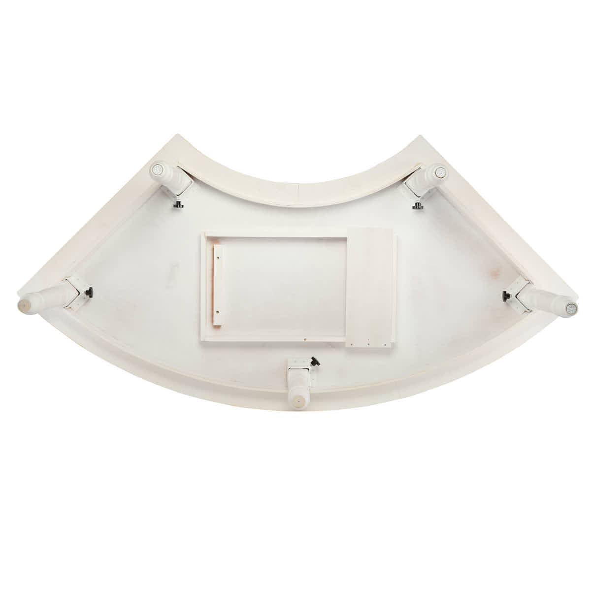 Chivari U-Shape Serpentine Farm Table Kit - Seats 12 - Includes 2 White Distressed Serpentine Tables TFARM-SNKT-WD4