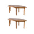 Chivari U-Shape Serpentine Farm Table Kit - Seats 12 - Includes 2 Chestnut Serpentine Tables TFARM-SNKT-CHT4