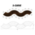 Chivari S-Curve Serpentine Farm Table Kit - Seats 22 - Includes 4 Fruitwood Serpentine Tables TFARM-SNKT-FTW1