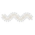 Chivari Elongated Serpentine Farm Table Kit - Seats 42 - Includes 4 White Distressed Serpentine Tables and 5 Rectangle Tables TFARM-SNKT-WD2