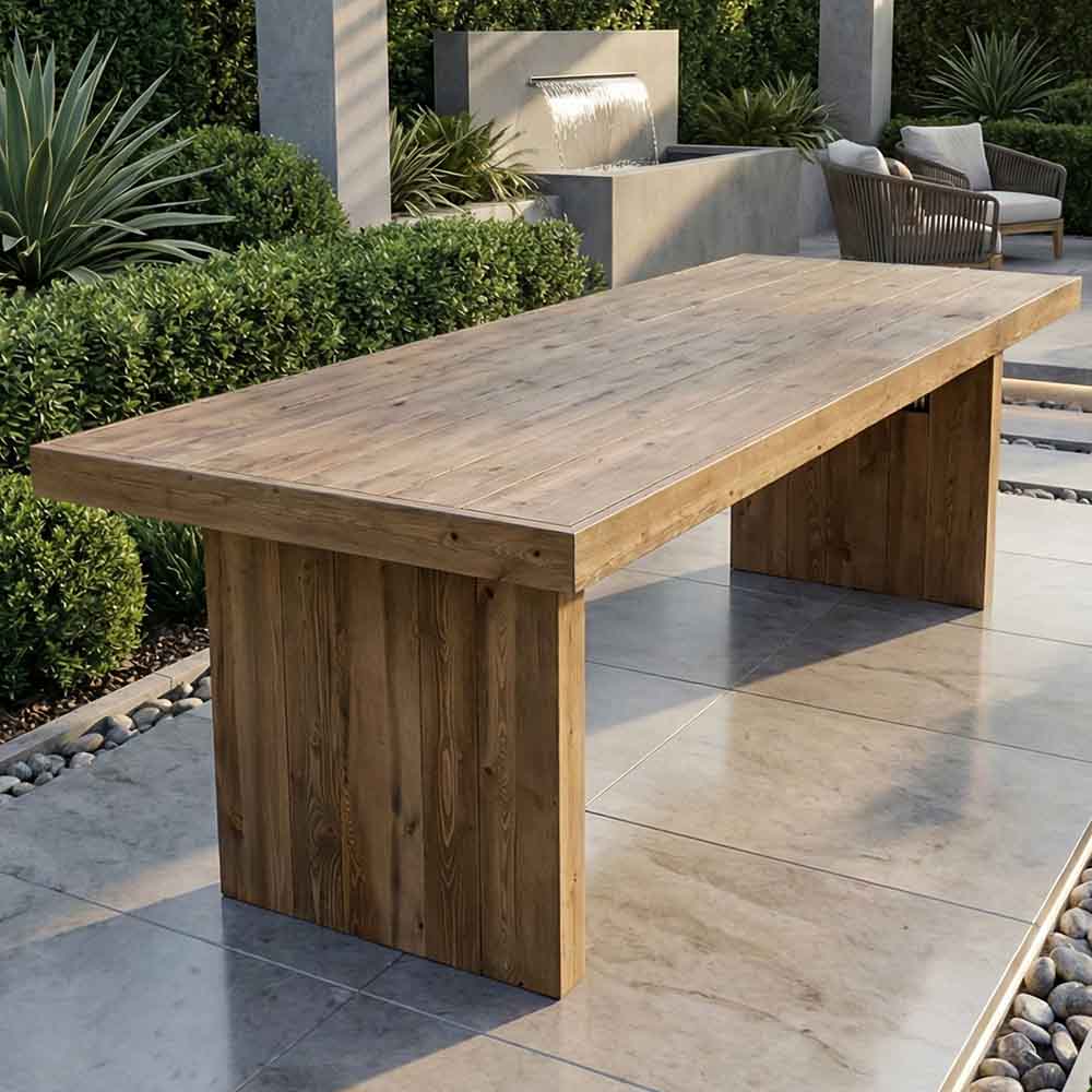 Chivari 96" x 30" Chestnut Finish Farm Table Conversion Kit for Banquet Tables TFARMCKT9630-CHT-AX-T
