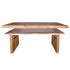 Chivari 96" x 40" Chestnut Finish Farm Table Conversion Kit for 96" x 30" Banquet Tables TFARMCKT9640-CHT-AX-T