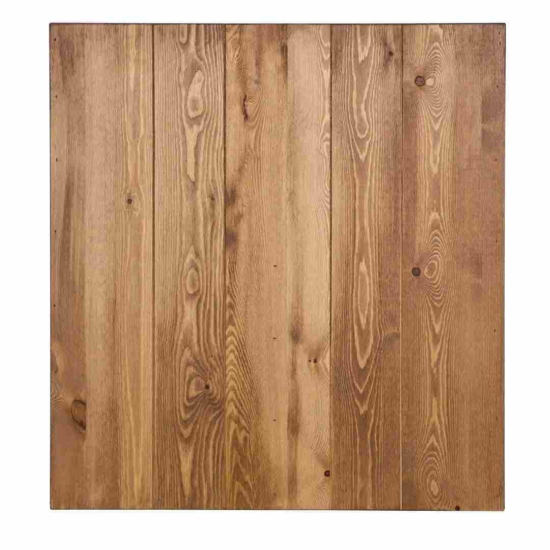Chivari 96" x 40" Chestnut Finish Farm Table Conversion Kit for 96" x 30" Banquet Tables TFARMCKT9640-CHT-AX-T