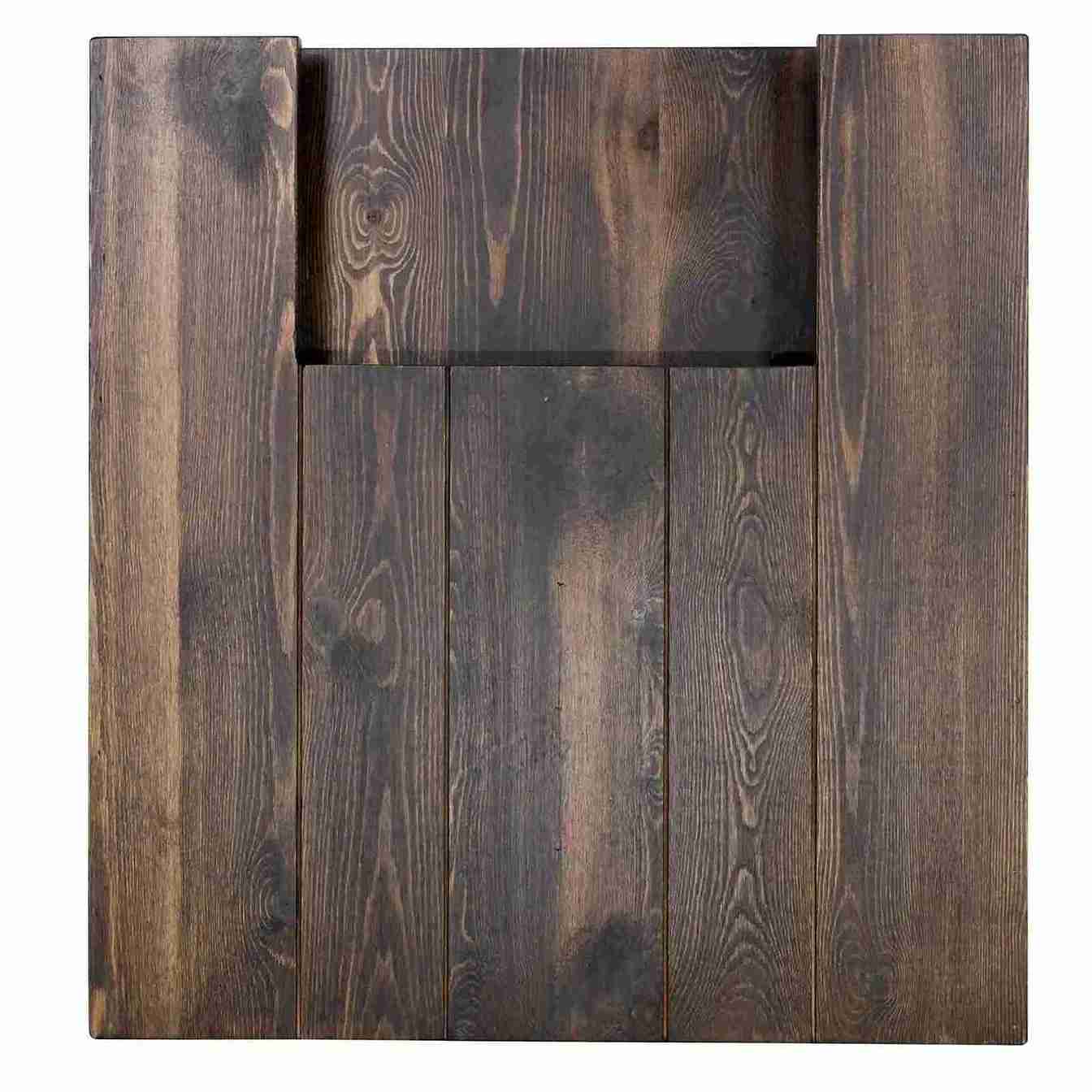 Chivari 96" x 40" Fruitwood Farm Table Conversion Kit for 96" x 30" Banquet Tables TFARMCKT9640-FTW-AX-T
