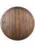 Chivari 36" (3 Foot) Fruitwood Round Farm Cocktail Table TFARMCKTL36-FR-AX-T
