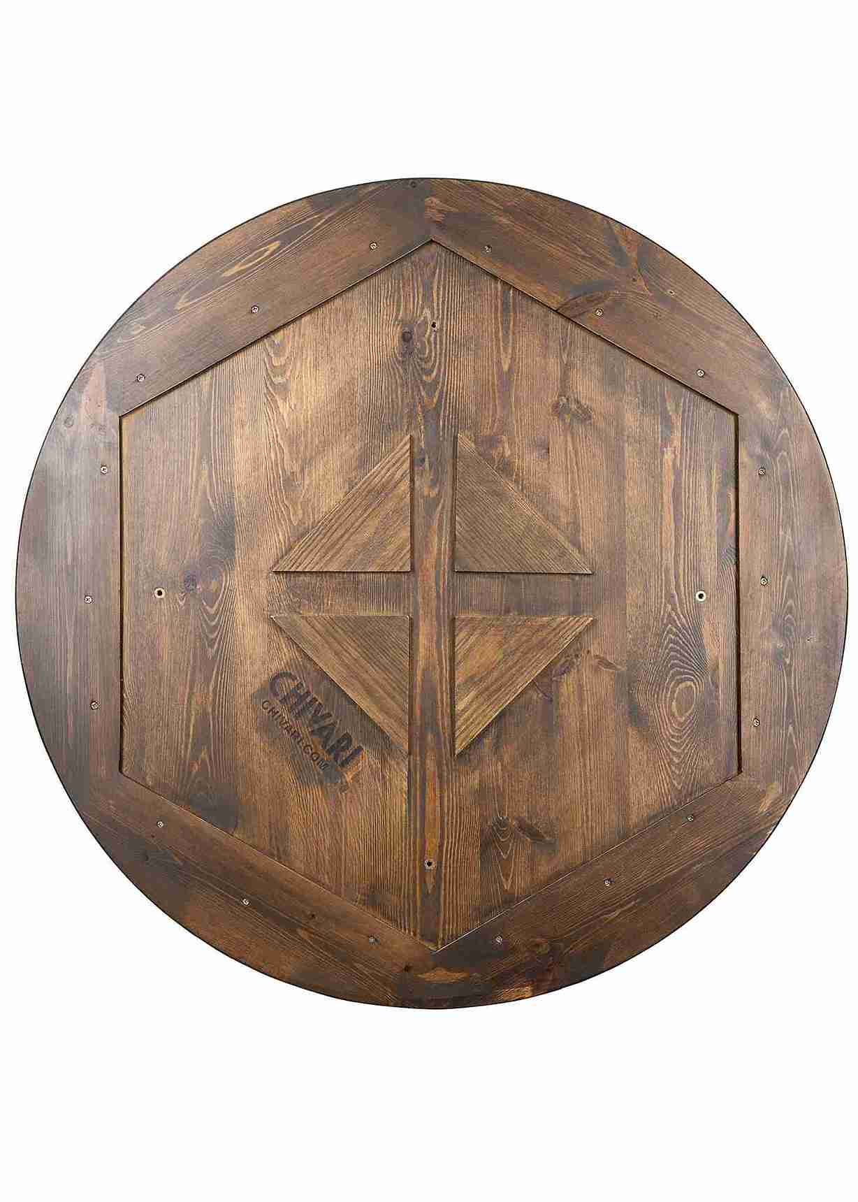 Chivari 36" (3 Foot) Fruitwood Round Farm Cocktail Table TFARMCKTL36-FR-AX-T