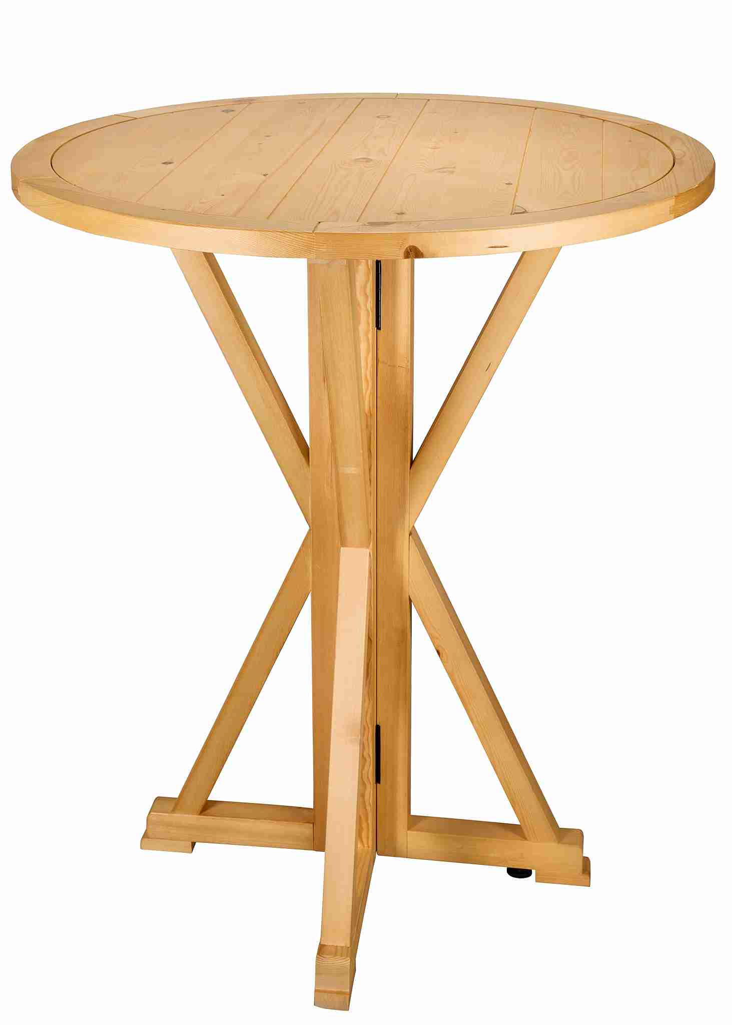 Chivari 36" (3 Foot) Natural Round Farm Cocktail Table TFARMCKTL36-NT-AX-T