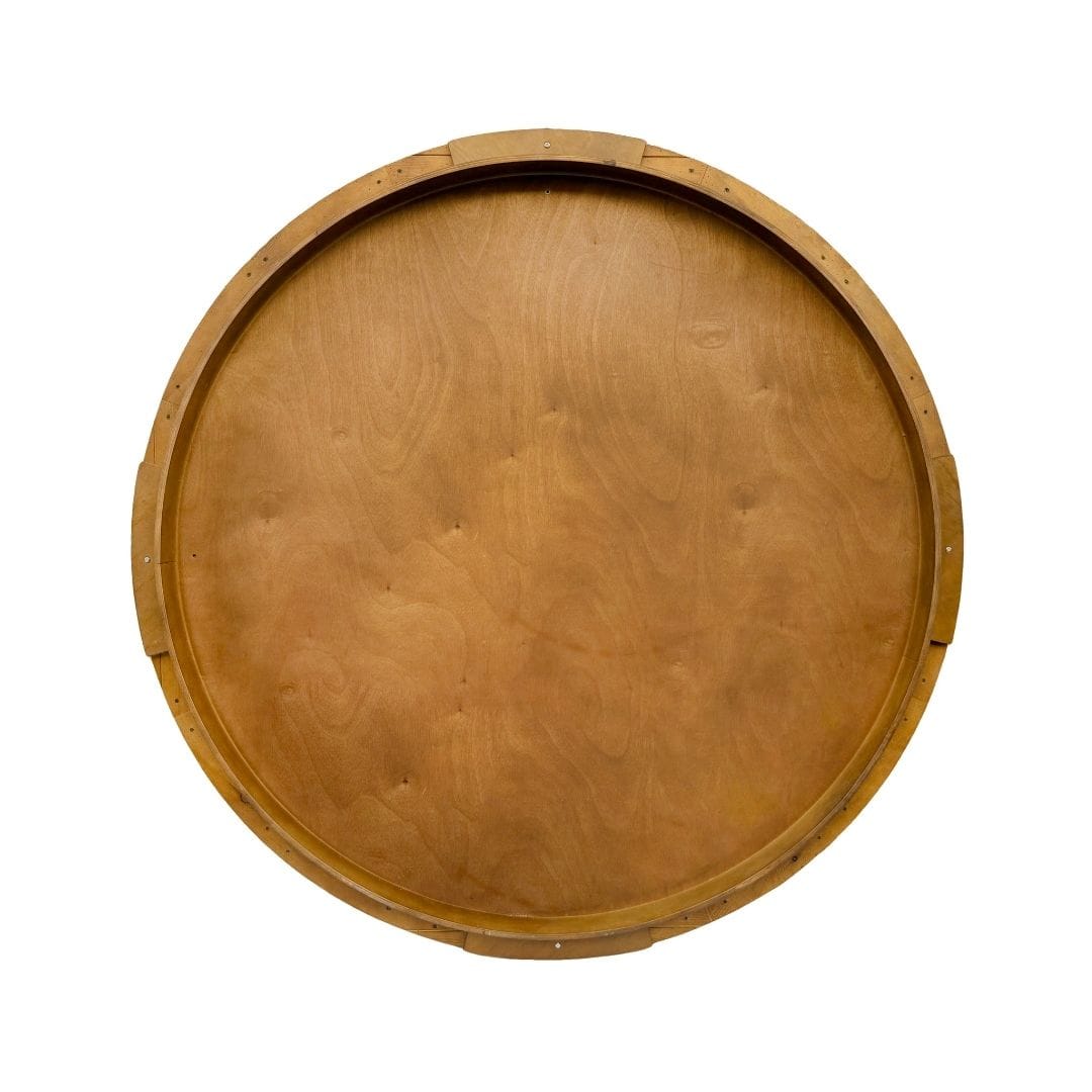 Chivari 72" Chestnut Farm Table Conversion Kit for 60 and 66" Round Plywood Tables TFARMCKTRD72-CHT-AX-T