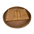 Chivari 72" Chestnut Farm Table Conversion Kit for 60 and 66" Round Plywood Tables TFARMCKTRD72-CHT-AX-T