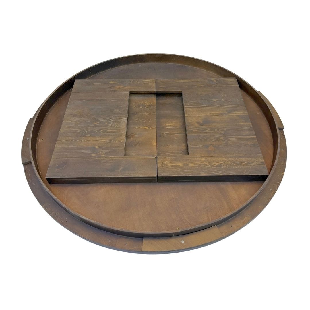 Chivari 72" Fruitwood Farm Table Conversion Kit for 60 and 66" Round Plywood Tables TFARMCKTRD72-FTW-AX-T