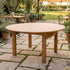 Chivari 60" (5 Foot) Chestnut Finish Round Farm Table TFARMRD60-CHESTNUT-S-LEG-AX-T