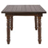 Chivari 60" x 40" (5 Foot) Fruitwood Rectangle Fluted Leg Wood Farm Table TFARMRT6040-FTW-T-AX
