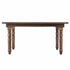 Chivari 60" x 40" (5 Foot) Fruitwood Rectangle Fluted Leg Wood Farm Table TFARMRT6040-FTW-T-AX