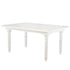 Chivari 60" x 40" (5 Foot) White Distressed Rectangle Fluted Leg Wood Farm Table TFARMRT6040-WD-T-AX