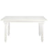 Chivari Elongated Serpentine Farm Table Kit - Seats 42 - Includes 4 White Distressed Serpentine Tables and 5 Rectangle Tables TFARM-SNKT-WD2