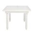 Chivari 60" x 40" (5 Foot) White Distressed Rectangle Fluted Leg Wood Farm Table TFARMRT6040-WD-T-AX