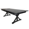 Chivari 96″ x 40″ (8 Foot) Black Rectangle X Leg Wood Farm Table TFARMRT9640-BLACK-X-LEG-AX-T