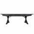Chivari 96″ x 40″ (8 Foot) Black Rectangle X Leg Wood Farm Table TFARMRT9640-BLACK-X-LEG-AX-T