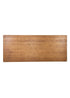 Chivari Scratch and Dent 96" x 40" (8 Foot) Chestnut Finish Rectangle Fluted Leg Wood Farm Table TFARMRT9640-CHESTNUT-T-LEG-AX-T-SD