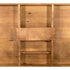 Chivari Scratch and Dent 96" x 40" (8 Foot) Chestnut Finish Rectangle Fluted Leg Wood Farm Table TFARMRT9640-CHESTNUT-T-LEG-AX-T-SD