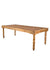 Chivari Scratch and Dent 96" x 40" (8 Foot) Chestnut Finish Rectangle Fluted Leg Wood Farm Table TFARMRT9640-CHESTNUT-T-LEG-AX-T-SD