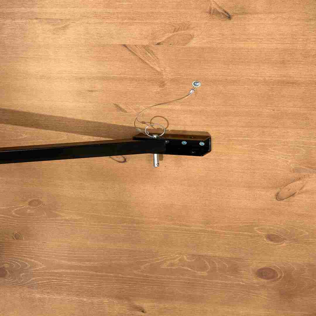 Chivari Scratch and Dent 96" x 40" (8 Foot) Chestnut Finish Rectangle X Leg Wood Farm Table TFARMRT9640-CHESTNUT-X-LEG-AX-T-SD
