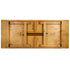 Chivari 96" x 40" (8 Foot) Natural Rectangle Straight Leg Wood Farm Table TFARMRT9640-NATURAL-S-LEG-AX-T