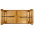 Chivari 96" x 40" (8 Foot) Natural Rectangle Straight Leg Wood Farm Table TFARMRT9640-NATURAL-S-LEG-AX-T