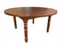 Chivari 60" (5 Foot) Chestnut Finish Round Thin Fluted Leg Wood Farm Table TFRMPLRD60-CHT-FL-AX