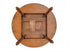 Chivari 60" (5 Foot) Chestnut Finish Round Thin Fluted Leg Wood Farm Table TFRMPLRD60-CHT-FL-AX