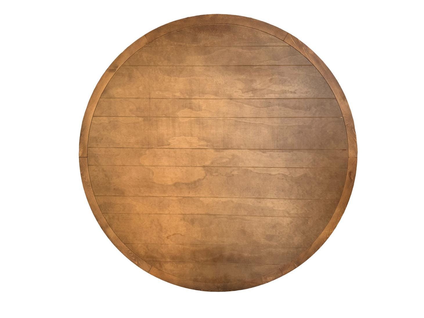 Chivari 60" (5 Foot) Chestnut Round Straight Leg Wood Farm Table TFRMPLRD60-CHT-ST-AX