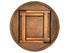 Chivari 60" (5 Foot) Chestnut Round Straight Leg Wood Farm Table TFRMPLRD60-CHT-ST-AX